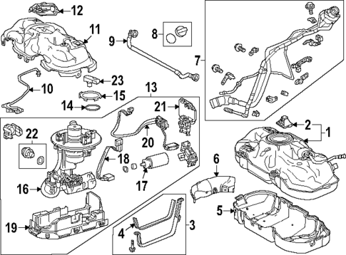 Fuel System Components for 2025 Lexus TX550h+ #0