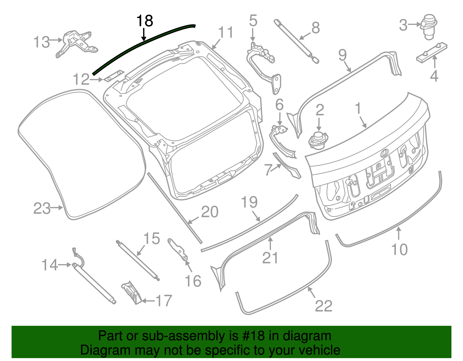Upper Seal - BMW (51767201661)