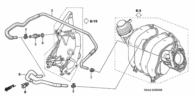 Breather Tube for 2003 Honda CR-V #0