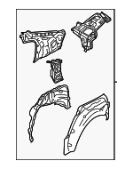 51510FL05A9P - Body: Inner Panel Assembly for Subaru: Impreza Image