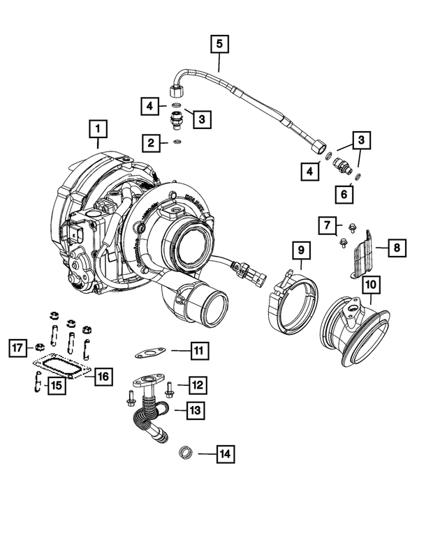 R8444771AB - Engine: Turbocharger, Remanufactured for Mopar Image