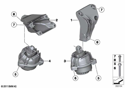 Engine Suspension for 2016 BMW 528i #0
