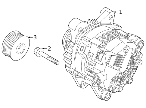 Alternator for 2023 Kia Rio #1