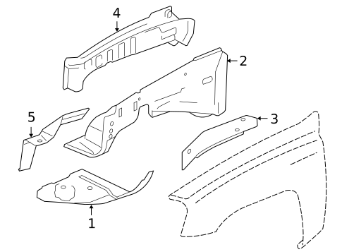 Inner Components for 2005 Saab 9-7x #0