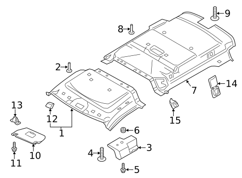 Interior Trim - Roof for 2014 Ford Transit Connect #0