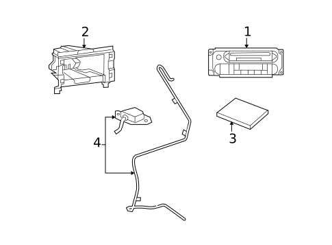 Navigation System Components for 2008 Chrysler Aspen #0