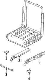 16624214 - Body: Seat Track for Cadillac: Allante Image