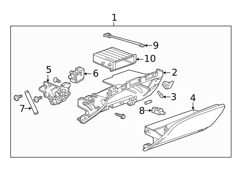 Glove Box for 2014 Cadillac XTS #0