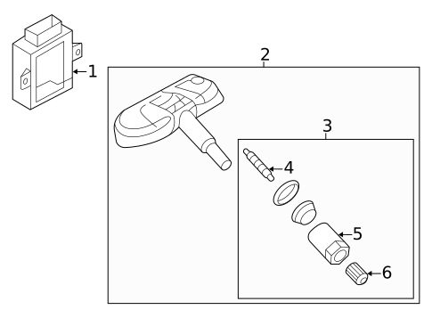 Tire Pressure Monitor Components for 2009 Audi Q5 #0