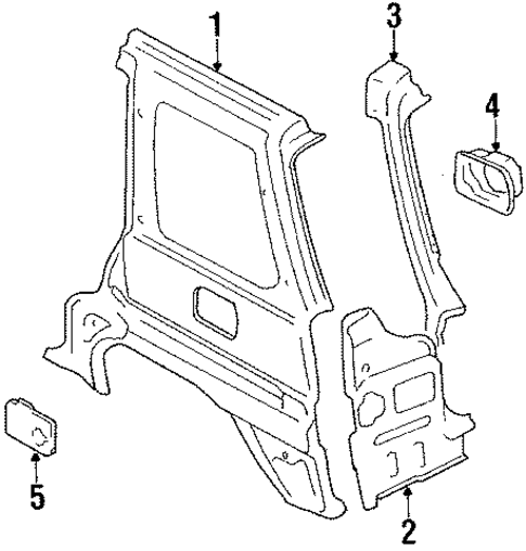 Outer Components for 1990 Nissan Axxess #0