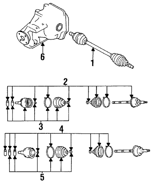 MA1025500 - : Axle Assembly for Mazda Image