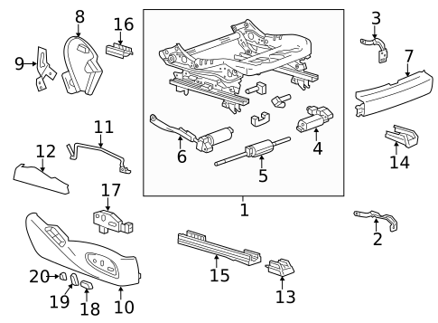 Tracks & Components for 2017 Cadillac XTS #1
