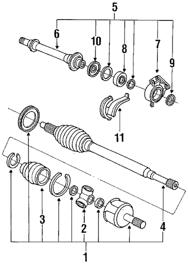 44305SD4030 - Suspension: Axle Assembly for Acura Image