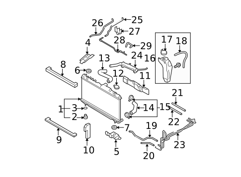 Radiator & Components for 2006 Subaru Legacy #0