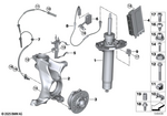 31318091350 - Front Axle: Spring Strut, Edc, Front Right for BMW Image