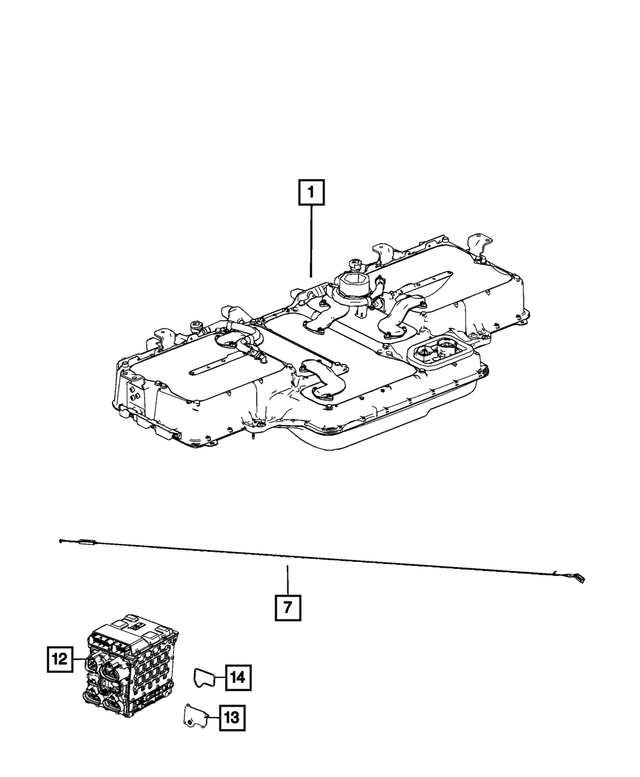 R8488244AB - Electrical: Hybrid Battery Kit, Remanufactured for Mopar Image