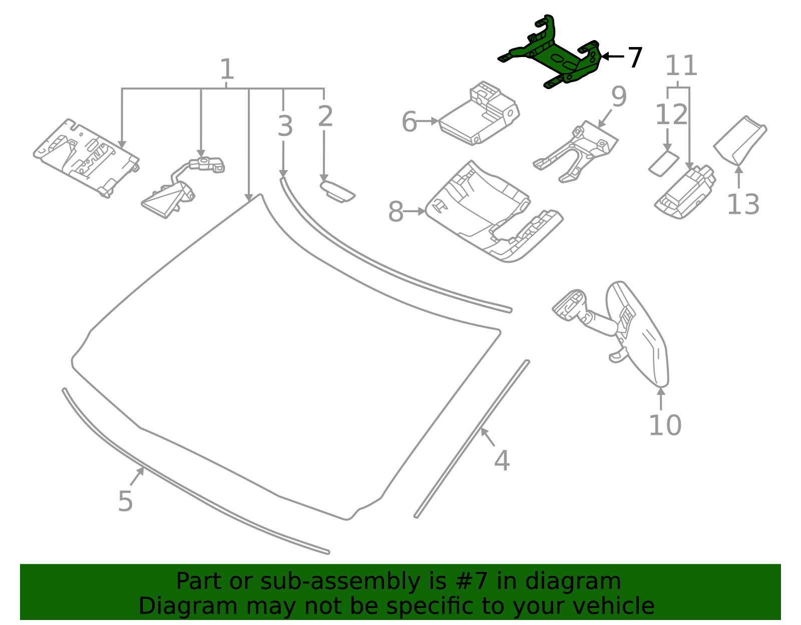 Genuine Official Toyota Lane Departure System Camera Bracket part