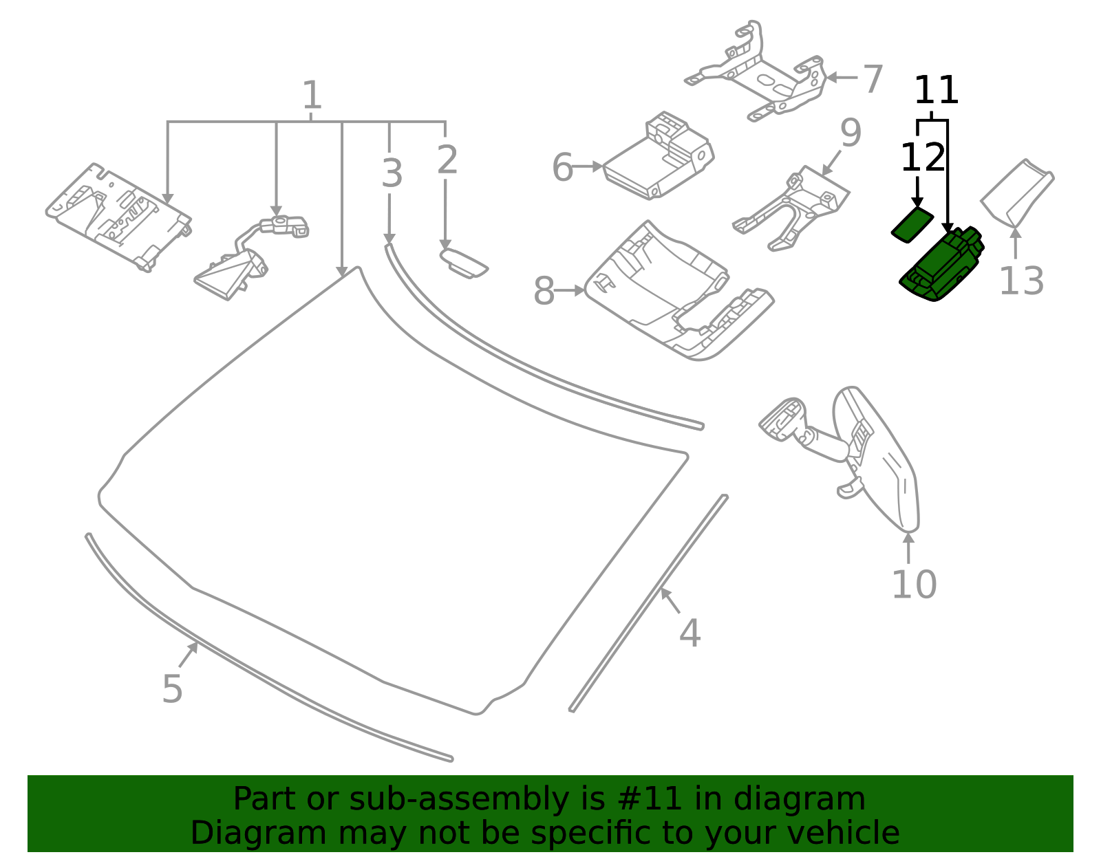  純正　9271879 レイン/ライト/ソーラー/フォグ センサー 89941-30040 - Rain Sensor 2021-2026 Toyota | Longo Toyota Parts