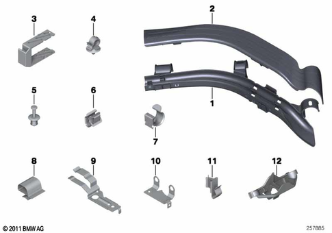 Cable Harness Fixings for 2008 BMW Z4 35i #0