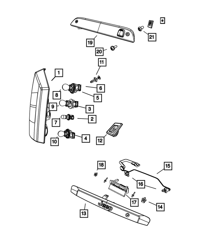 « 68036503AB – Electrical : Lampe De Feu De Recul Douille, Côté Gauche pour Mopar Image »