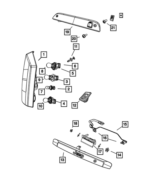 Lamps-Interior and Exterior for 2009 Jeep Patriot #0
