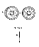 5105876AA - Wheels: Spare Tire Hold Down for Mopar Image