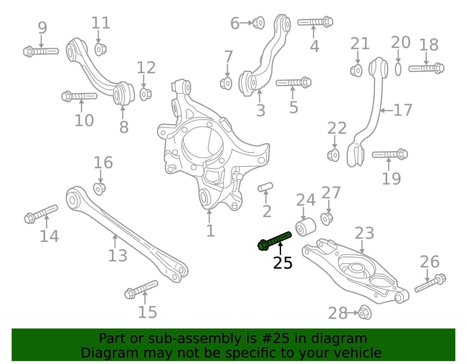 Lower Control Arm Front Bolt 06503993 | Mopar Parts Canada