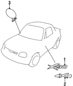 7782179E00F1B - Body: Nameplate for Suzuki Image