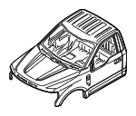 HC3Z25001B24A - Body: Cab for Ford: F-250 Super Duty Image