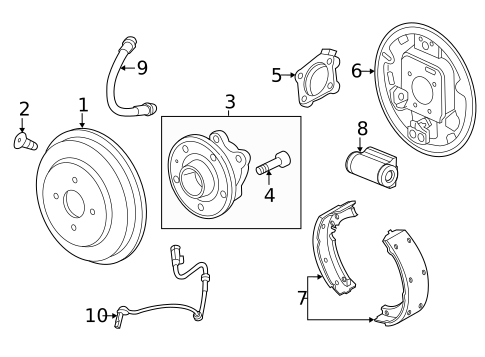 Hubs & Related Components for 2016 Chevrolet Trax #1