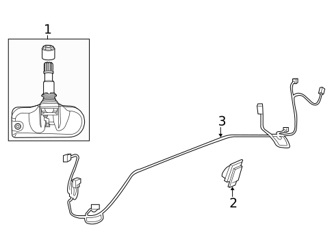 Tire Pressure Monitor Components for 2007 Chrysler 300 #0