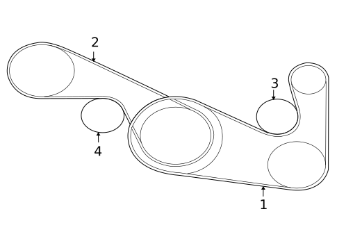 Belts & Pulleys for 2007 Mitsubishi Outlander #0