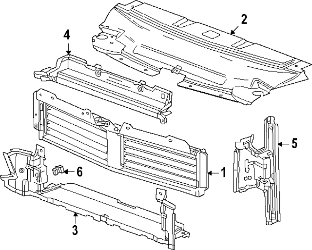 26495462 - : Part# 26495462 F Shutter for Buick: Envision Image