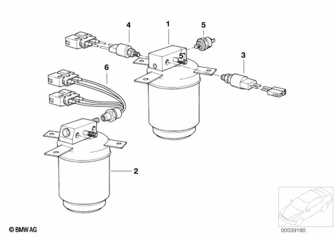 Coolant Lines, Drying Container for 1992 BMW 740i #1