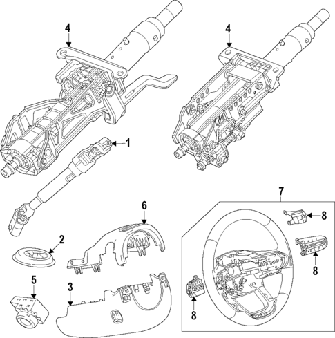 Steering Column for 2025 GMC Acadia #0