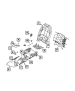 68472071AA - Interior Trim: Front Seat Back Frame, Left Hand Drive for Fiat: 500X | Jeep: Renegade Image