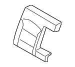 89450F3000 - Body: Seat Back Pad for Hyundai Image