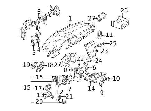 Instrument Panel for 2006 Mercedes-Benz CLK350 #0