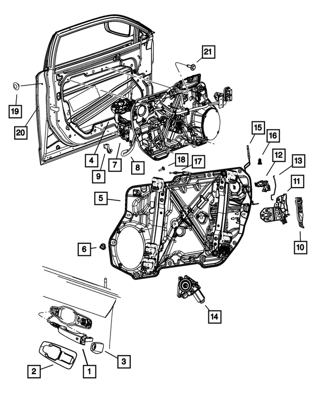 68104022AB - : Lock Rod, Right for Mopar Image