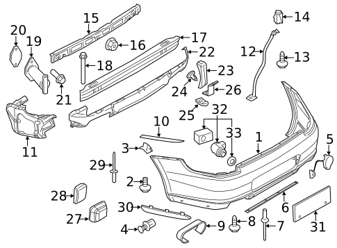 Exterior Trim - Pillars for 2008 Porsche 911 #0