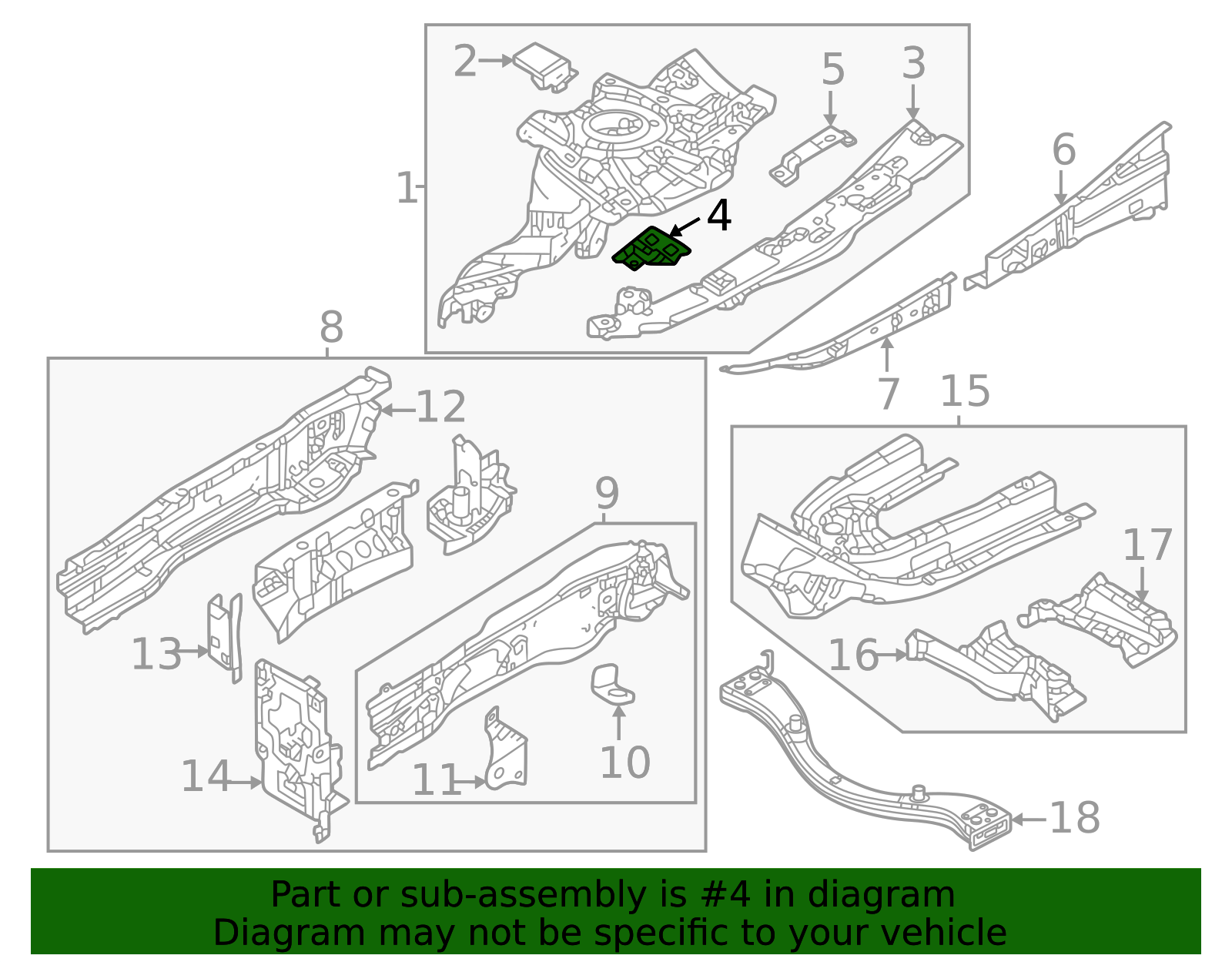 VA40-53-12Z - Apron Reinforced Front Bracket - 2023-2025 Mazda CX