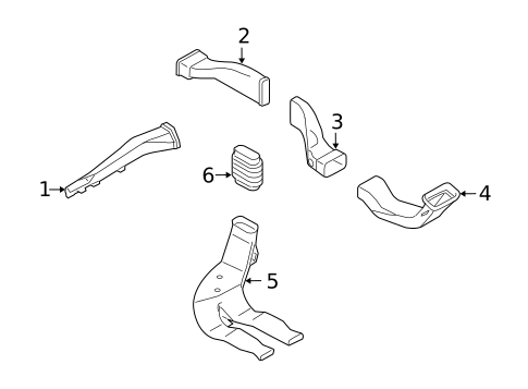 Ducts for 2008 Saab 9-3 #0