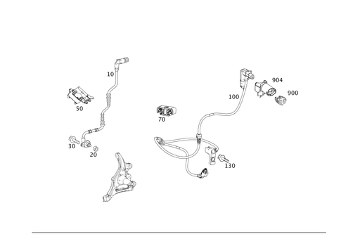 Front Axle Wiring for 2014 Mercedes-Benz C350 #0