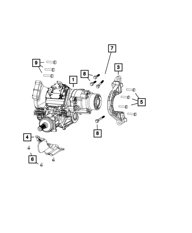 52123854AB - Power Transfer Unit: Power Transfer Unit Bracket for Mopar Image image