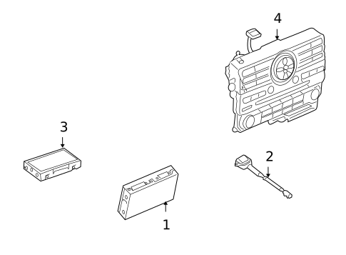 Navigation System Components for 2008 INFINITI QX56 #0