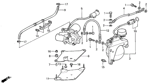 Accumulator (A.L.B.) for 1990 Acura Legend #1
