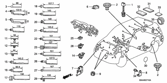 Harness Band - Bracket for 2006 Honda CR-V #0