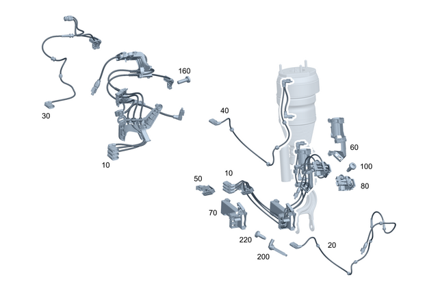 2235401640 - Electrical Equipment and Instruments: Electrical Wiring Harness for Mercedes-Benz Image image