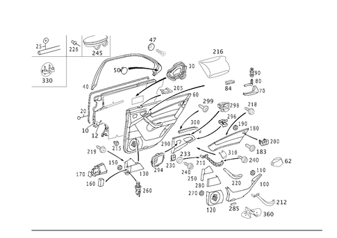 Door Paneling for 2006 Mercedes-Benz S55 AMG #2