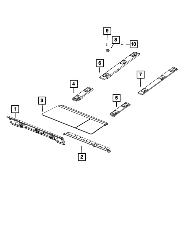 6SZ33TX7AB - : Cargo Area Cover for Mopar Image